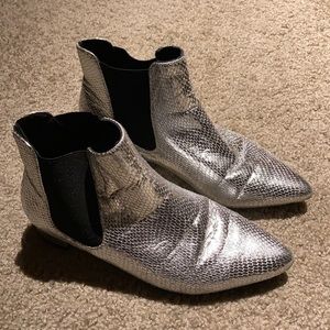 Topshop silver boots